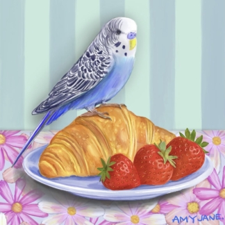 The One With The Budgie On A Croissant