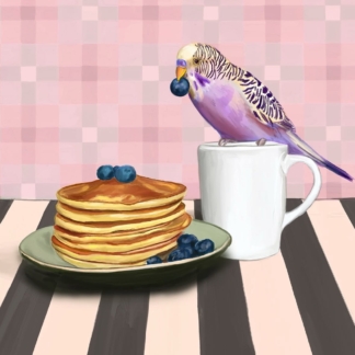 Breakfast Bandit: Budgie’s Blueberries